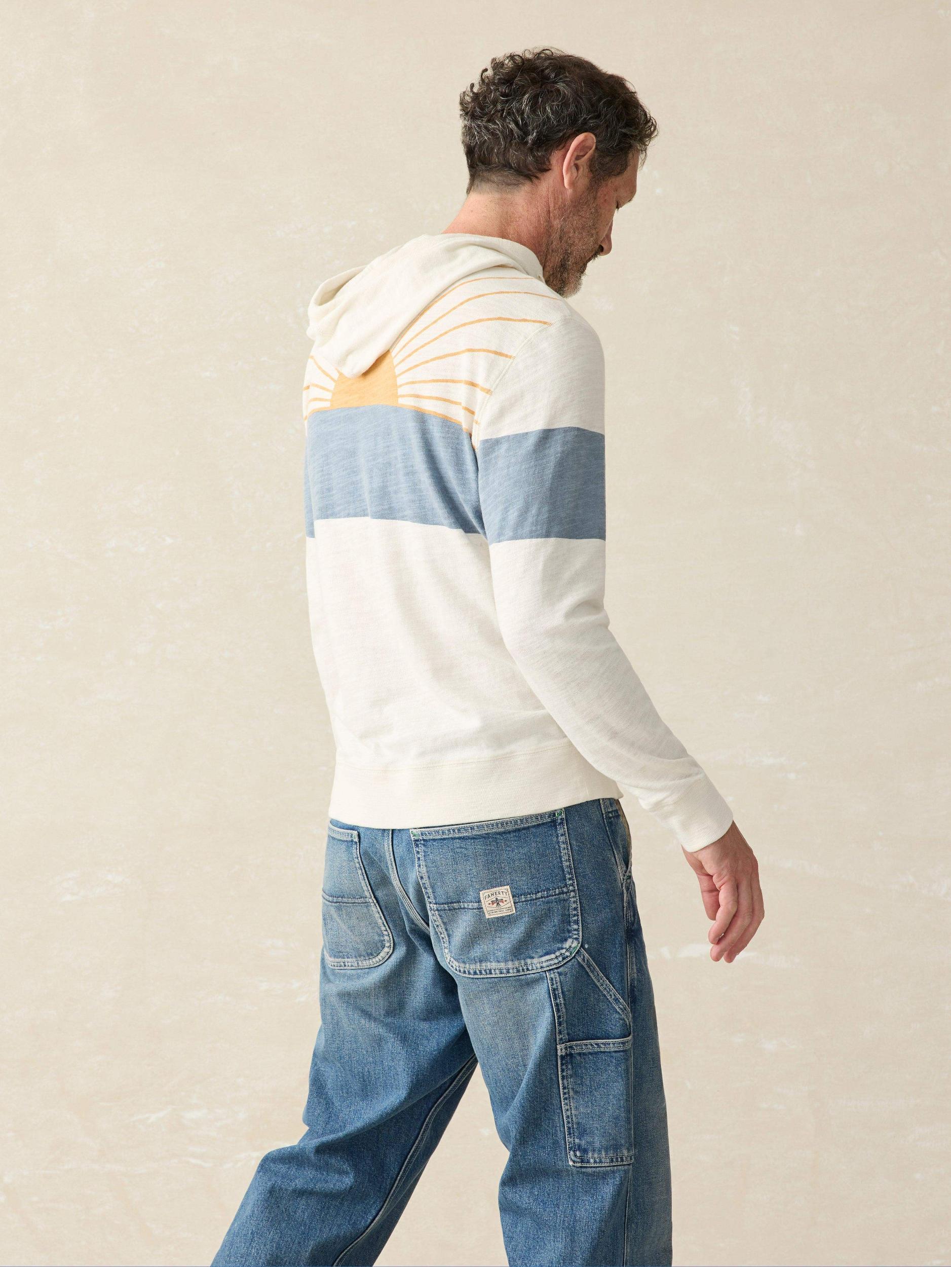Sunwashed Sunray Hoodie - Ocean Sunrise Male Product Image