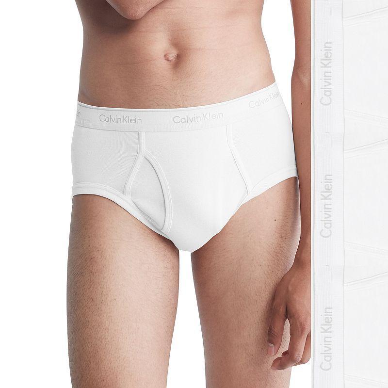 Men's Calvin Klein 3-Pack Cotton Classic Briefs, Size: Small, White Product Image