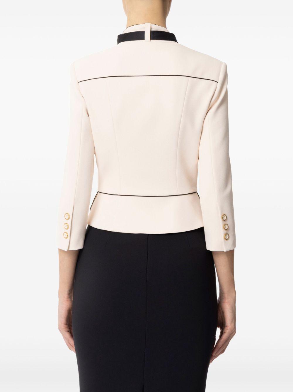 scarf-detail crepe jacket Product Image