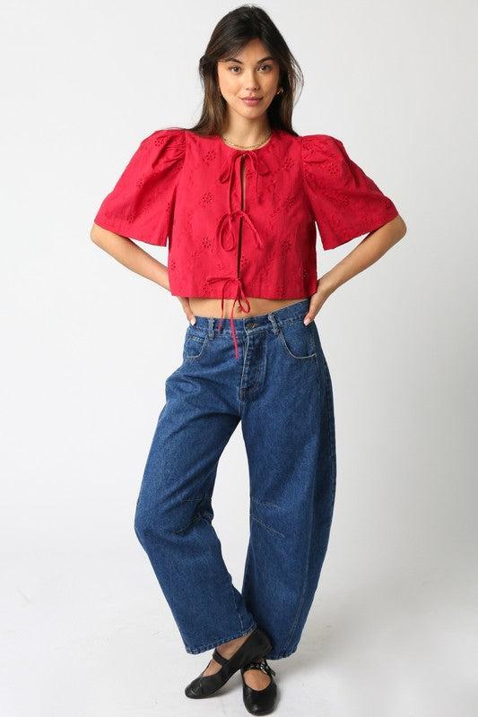 Ciera Tie Front Top Product Image