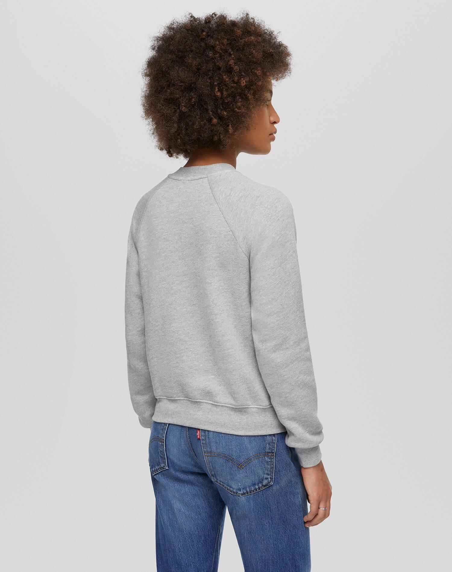 Classic "Snoopy Moon" Crewneck - Heather Grey Product Image