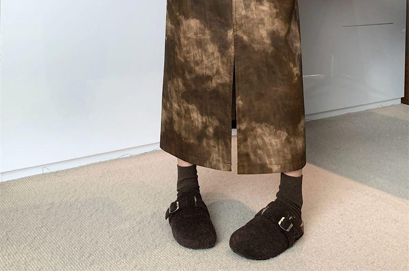 High Rise Tie Dye Front-Slit Maxi Pencil Skirt Product Image