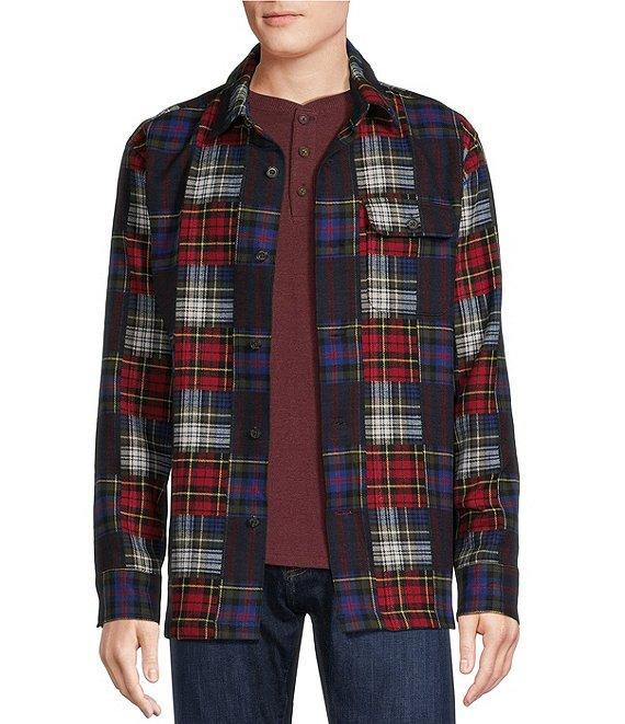 Cremieux Blue Label Patchwork Shirt Jacket Product Image