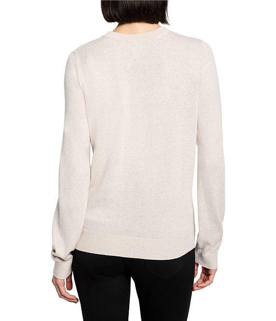 NIC + ZOE Pure Cotton Round Neck Long Sleeve Sweater Product Image