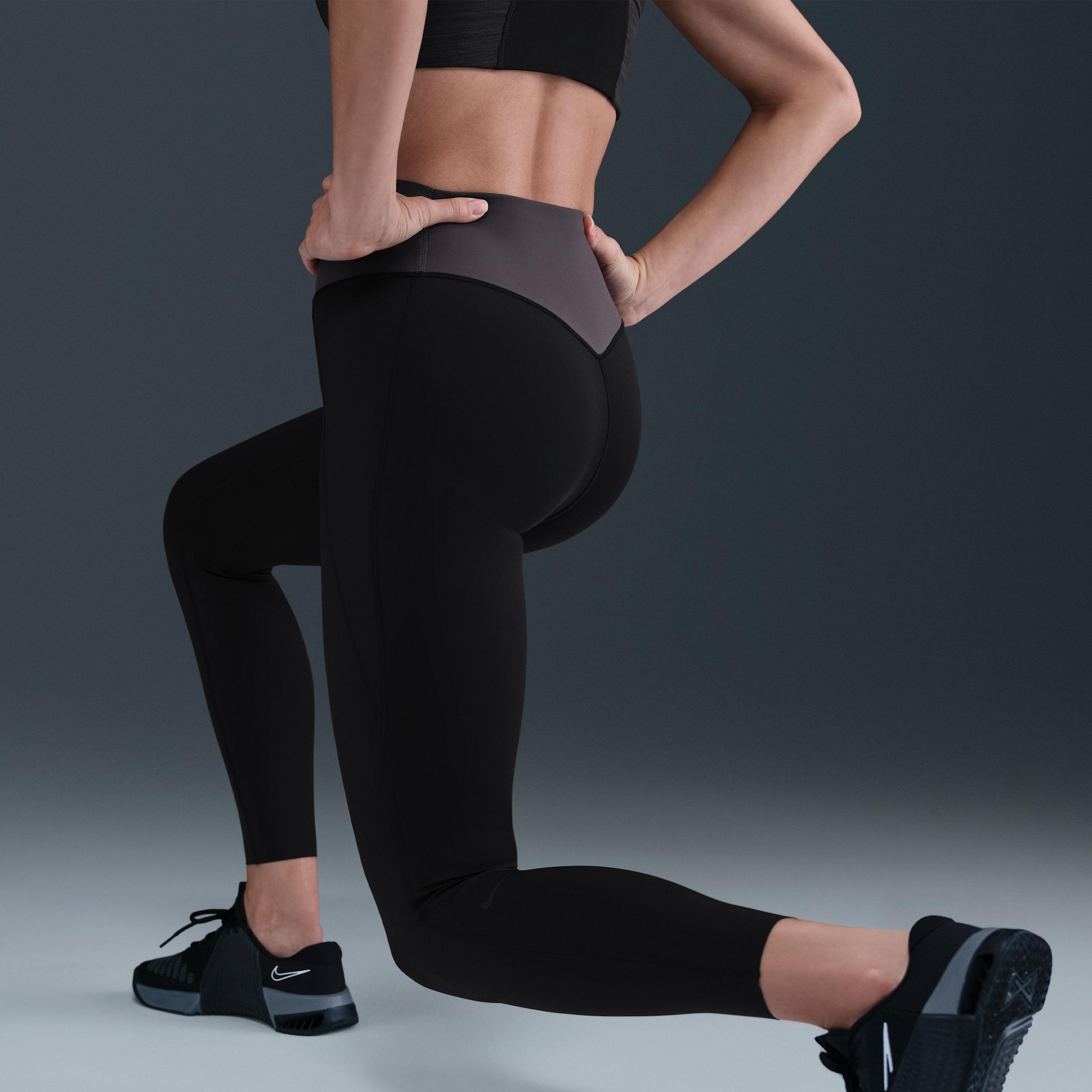 Nike Universa Women's High-Waisted 7/8 Leggings with No Front Seam Product Image