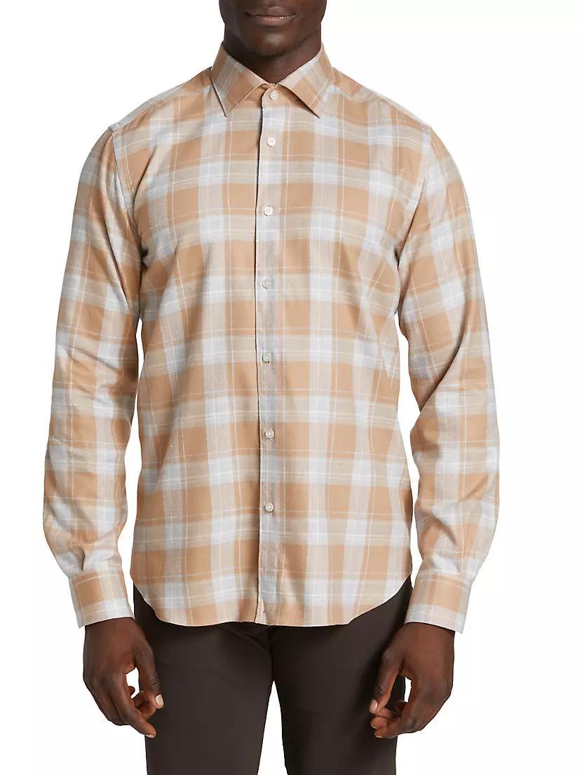 COLLECTION Flannel Plaid Shirt Product Image
