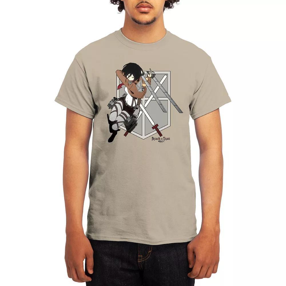Men's Attack on Titan Mikasa Flying Emblem Tee, Boy's, Size: XXL, Green Product Image
