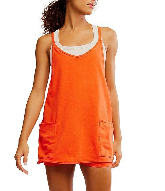 FP Movement Hot Shot V-Neck Sleeveless Patch Pocket Mini Dress Product Image