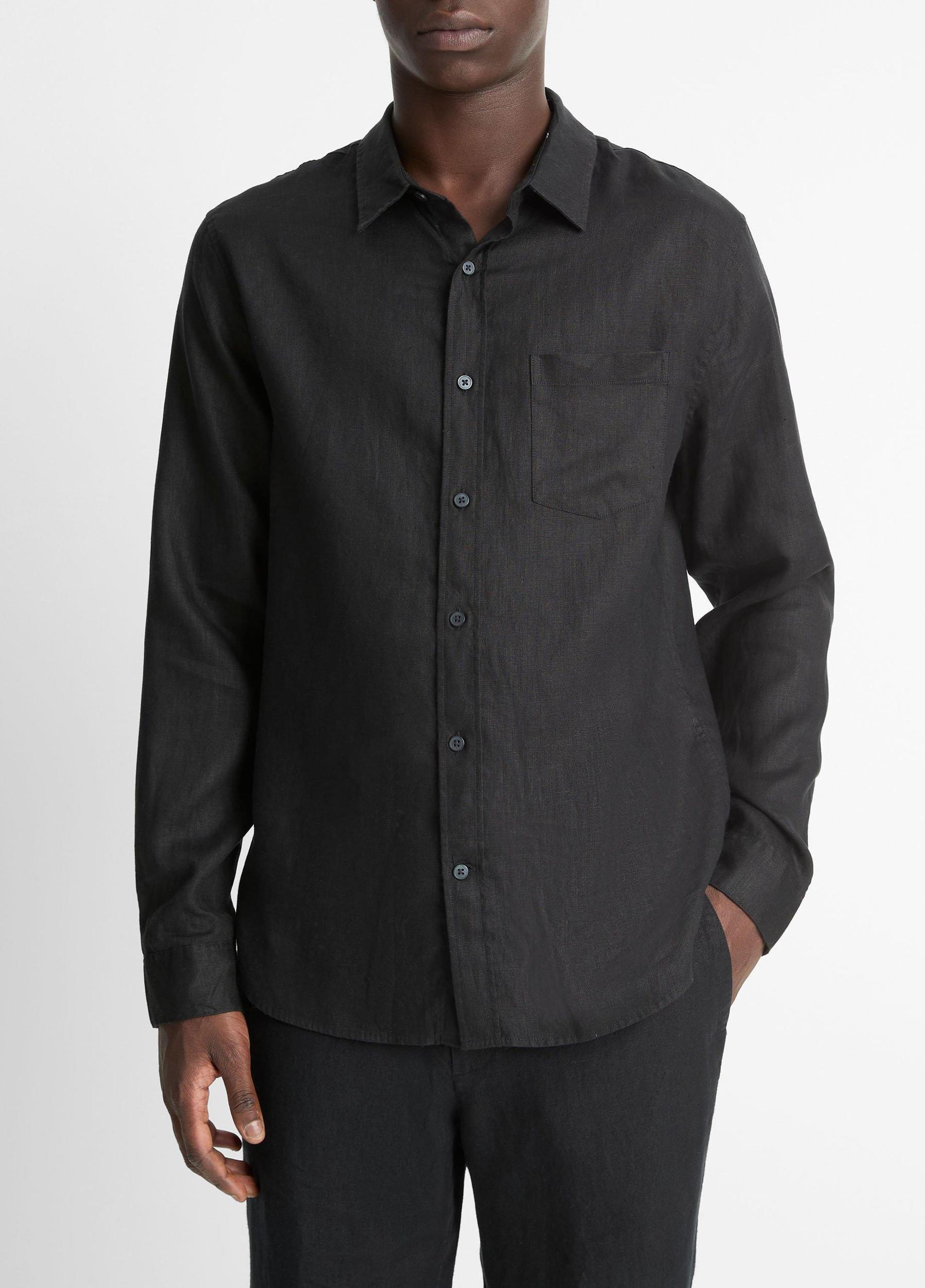 Linen Long-Sleeve Shirt Product Image