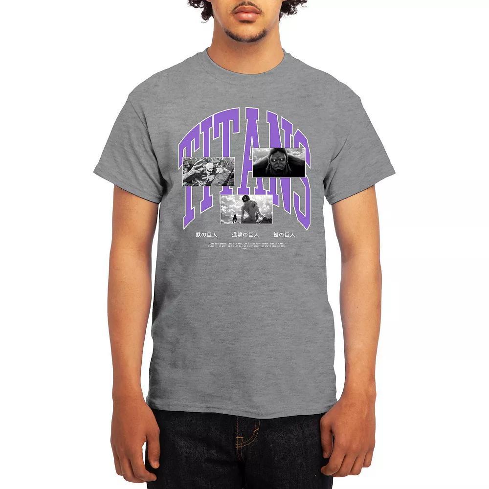 Men's Attack on Titan Athletic Graphic Tee, Size: XL, Royal Blue Product Image