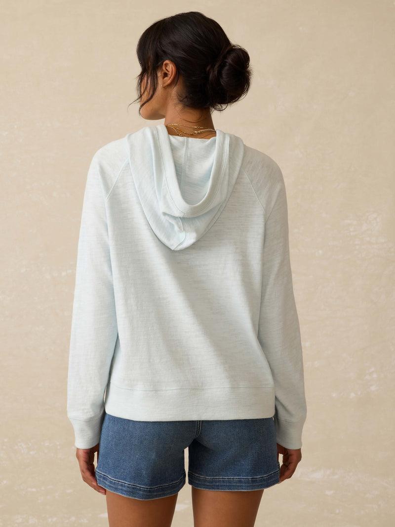 Sunwashed Slub Hoodie - Sky Product Image