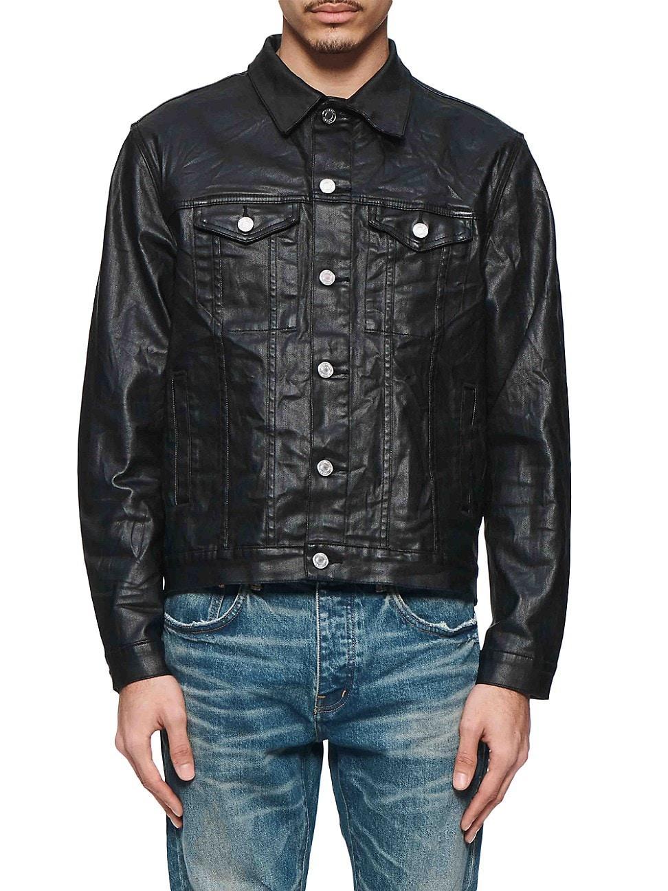 Mens Creased Film Trucker Jacket Product Image