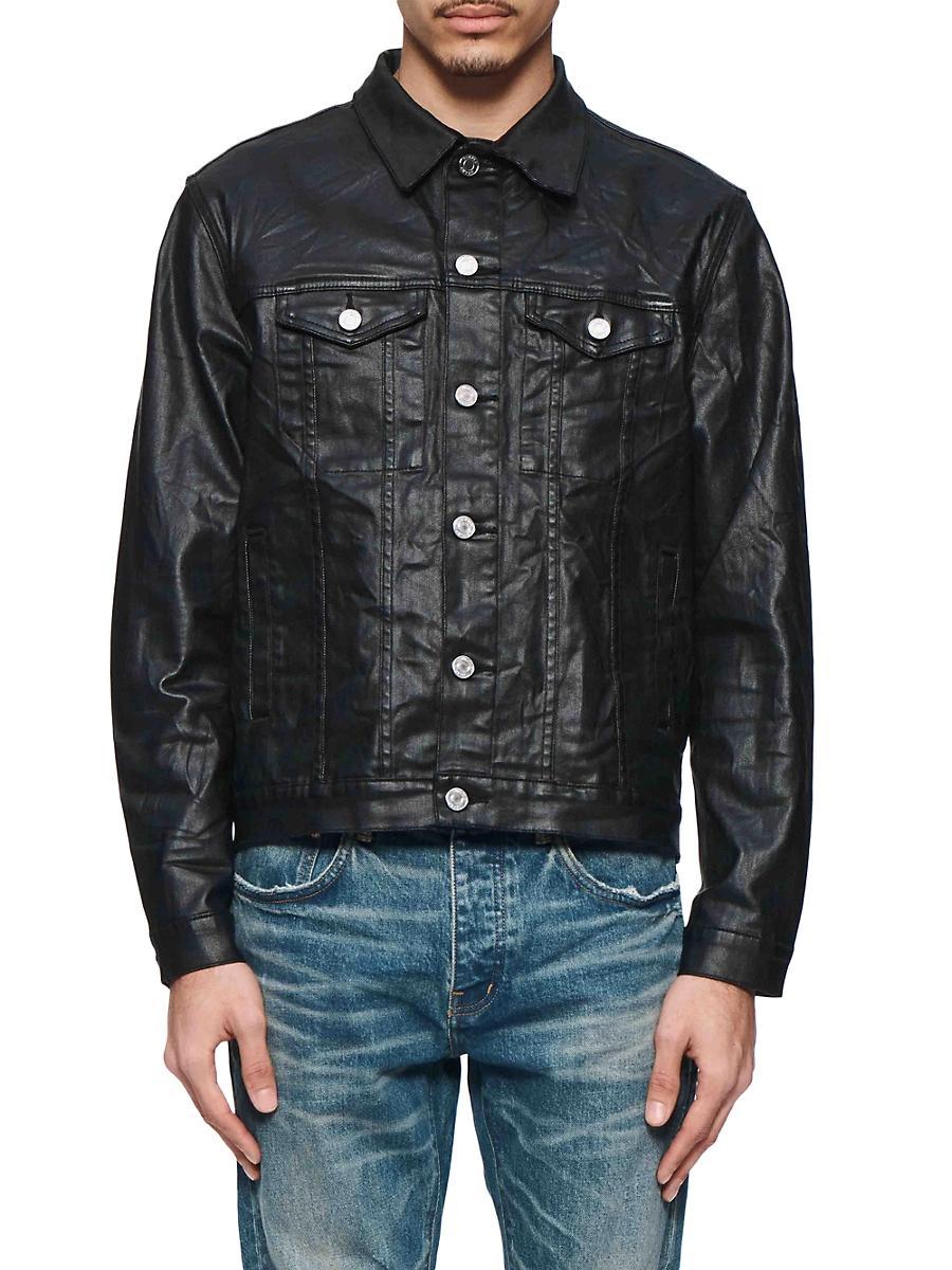 Mens Creased Film Trucker Jacket Product Image