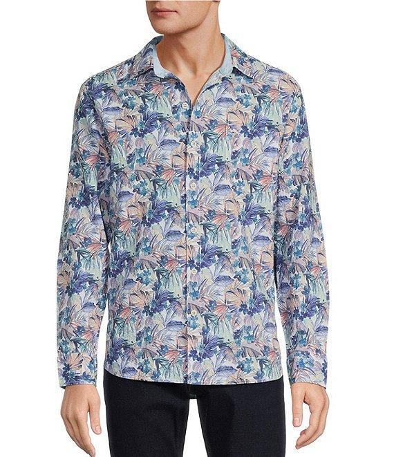 Tommy Bahama Nova Wave Amalfi Gardens Stretch Seersucker Long Sleeve Woven Shirt Product Image