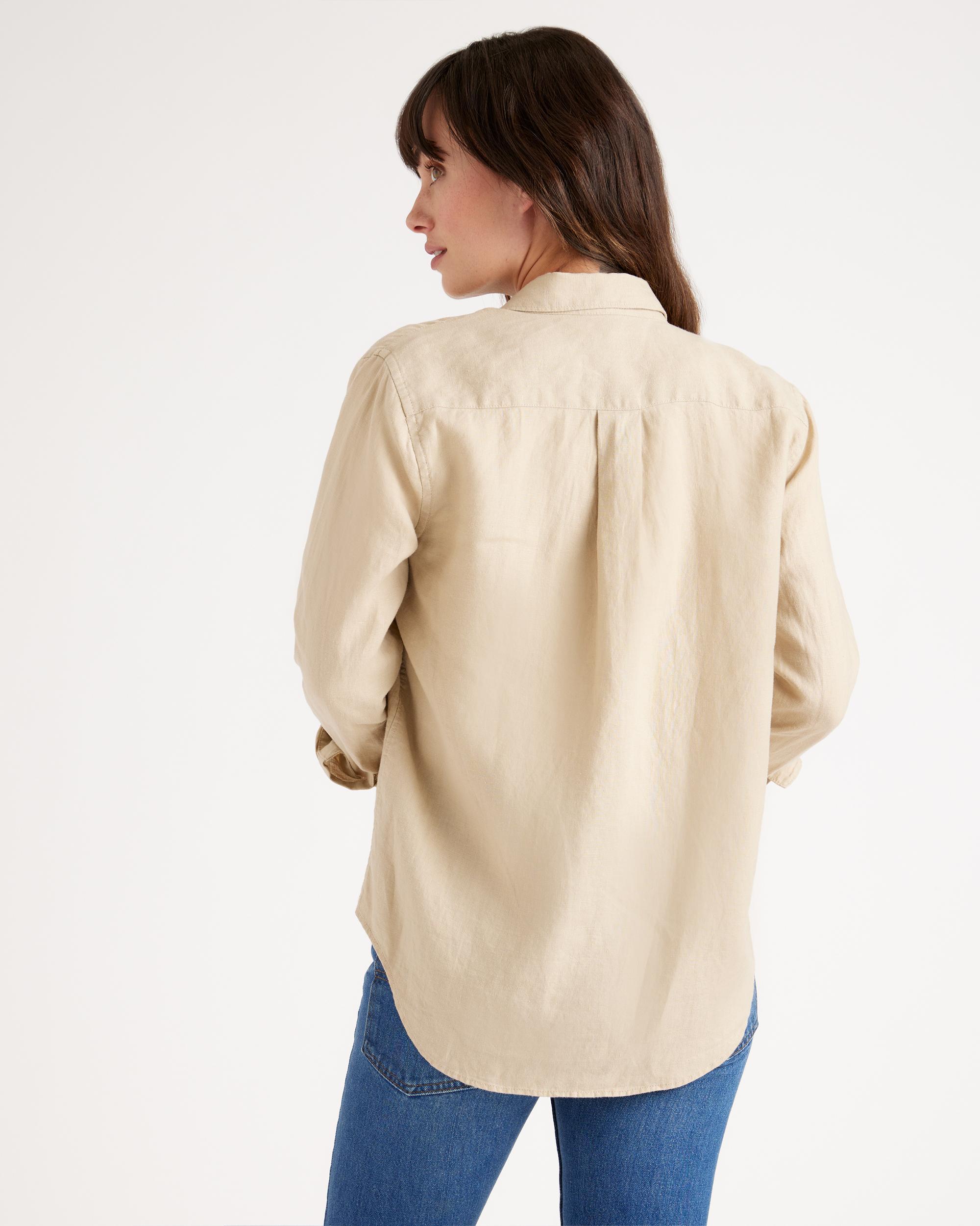 Quince | Women's Long Sleeve Shirt Size XL, Linen Product Image