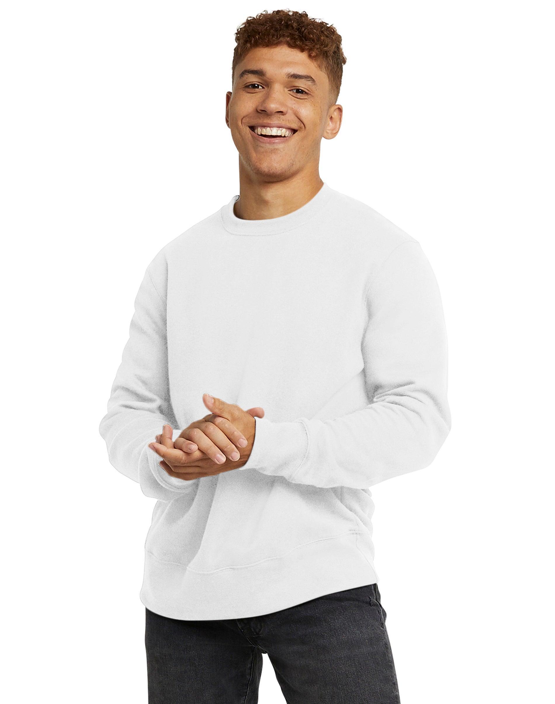 Hanes Originals Mens Fleece Sweatshirt Deep Forte Blue Heather M Product Image