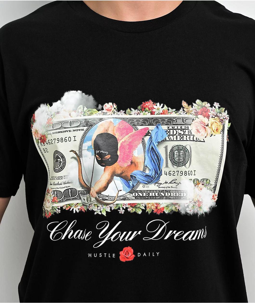 Hasta Muerte Chase Dream Dollar Black T-Shirt Product Image