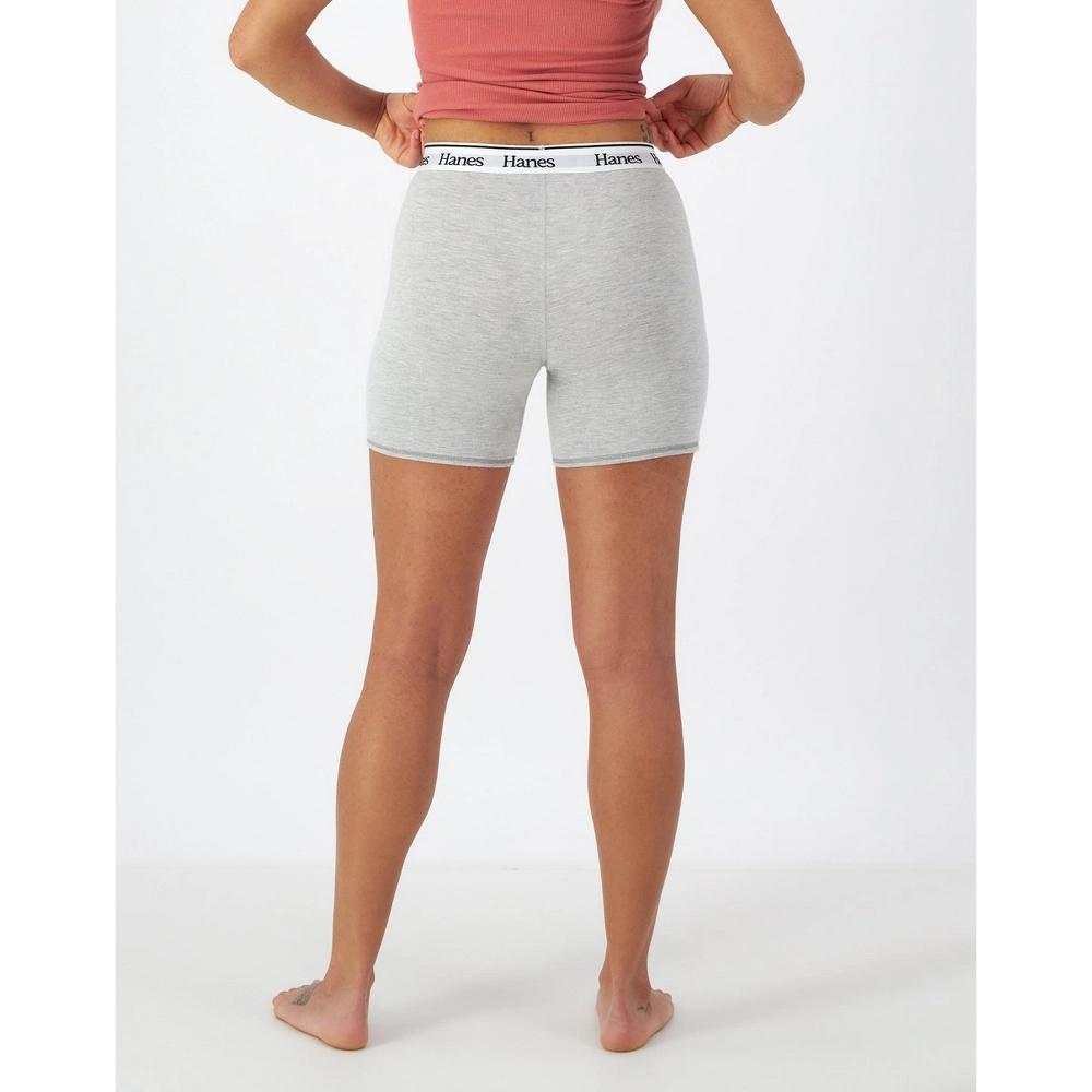 Hanes Originals Comfywear Womens Boxer Shorts White XL Product Image