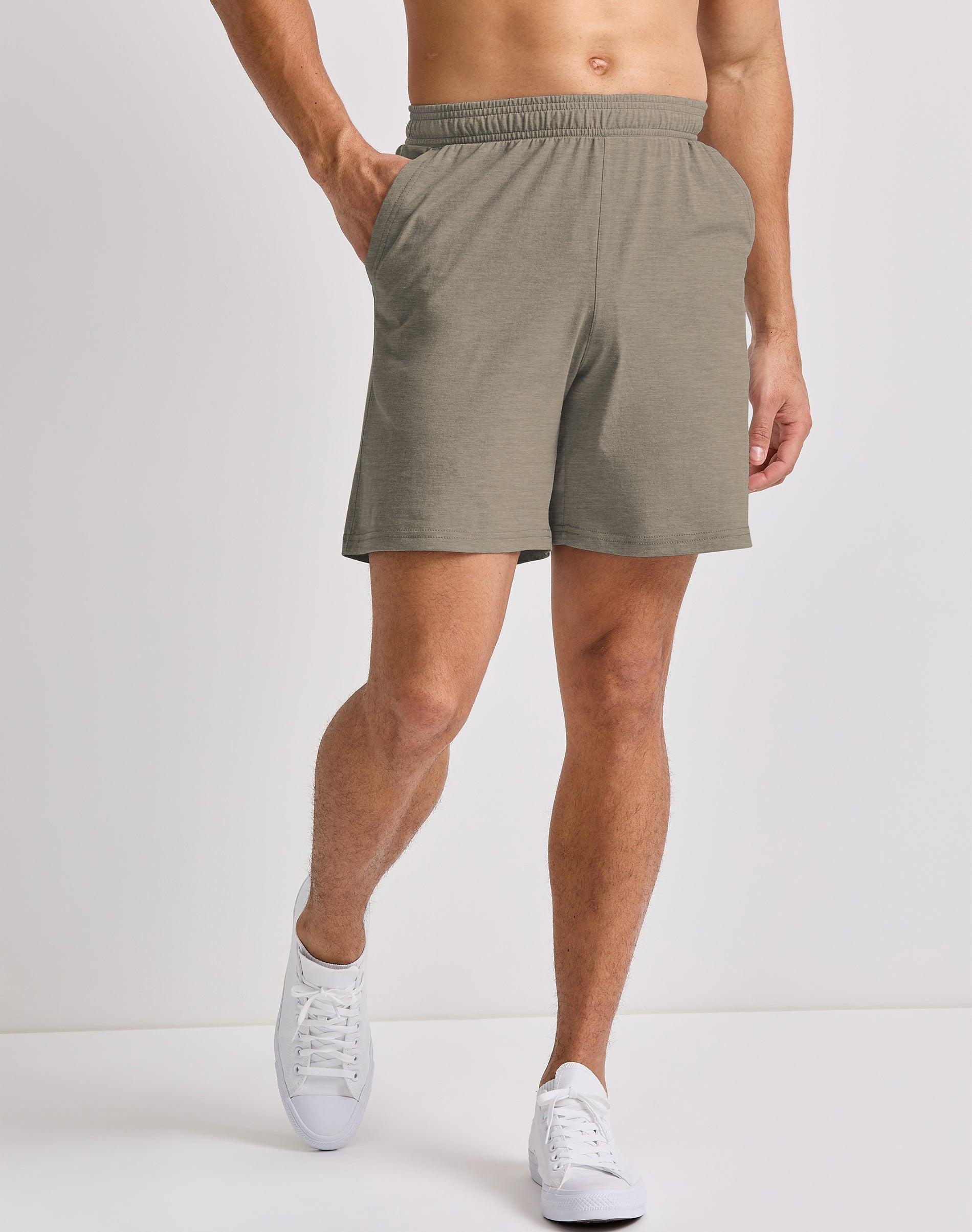 Hanes Originals Mens Tri-Blend Jersey Shorts, 7 Silverstone Heather S Product Image