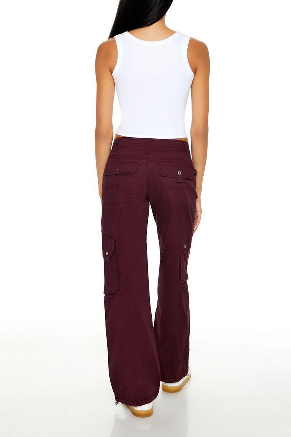 Low-Rise Straight-Leg Cargo Pants | Forever 21 Product Image
