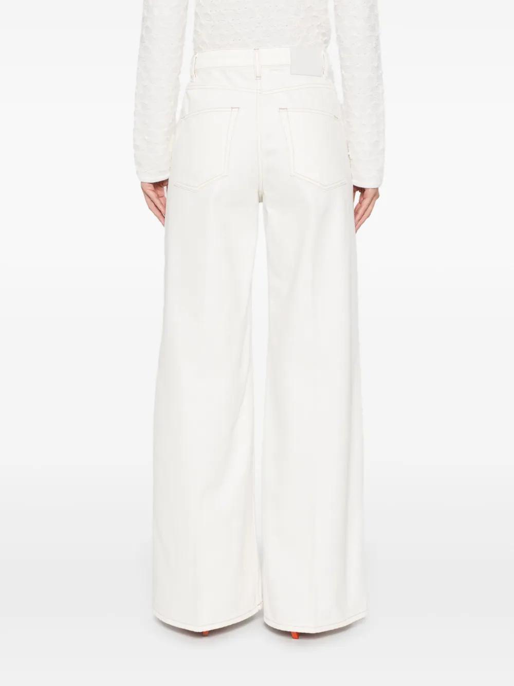 embroidered high-rise jeans Product Image