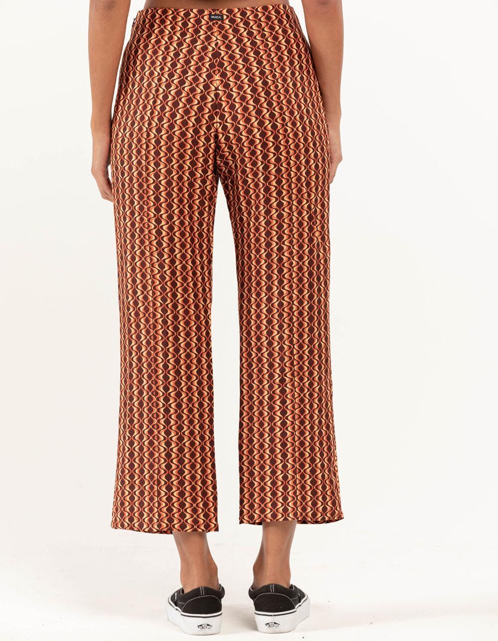 RVCA Drip Womens Wide Leg Pants - BROWN COMBO Product Image
