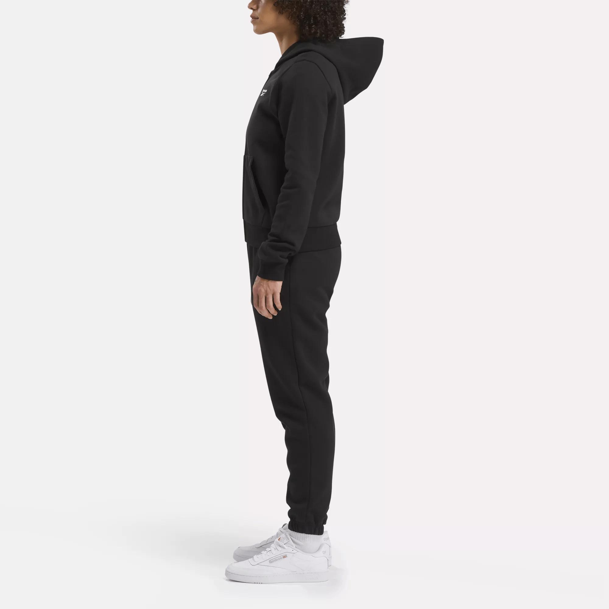 Women's Reebok Identity Small Logo Fleece Full-Zip Hoodie Female Product Image