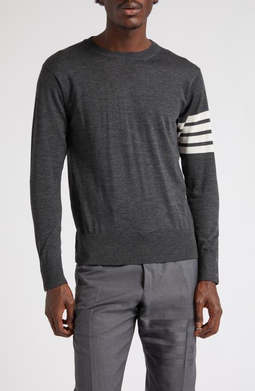 Thom Browne Men's 4-Bar Merino Wool Sweater in Dark Grey at Nordstrom, Size 3 Product Image