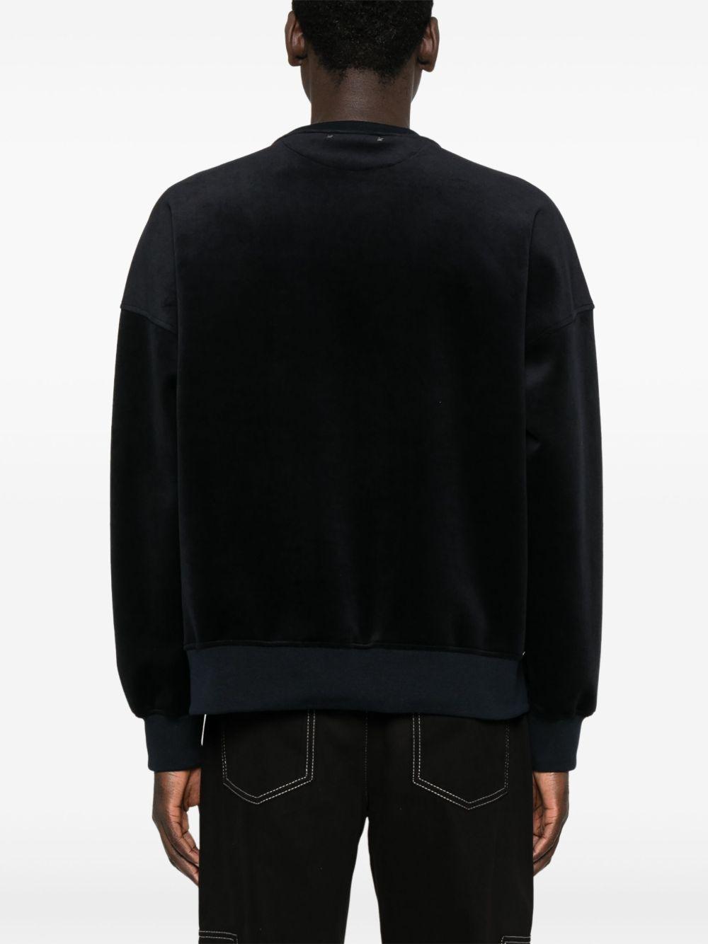 embroidered-lettering sweatshirt Product Image