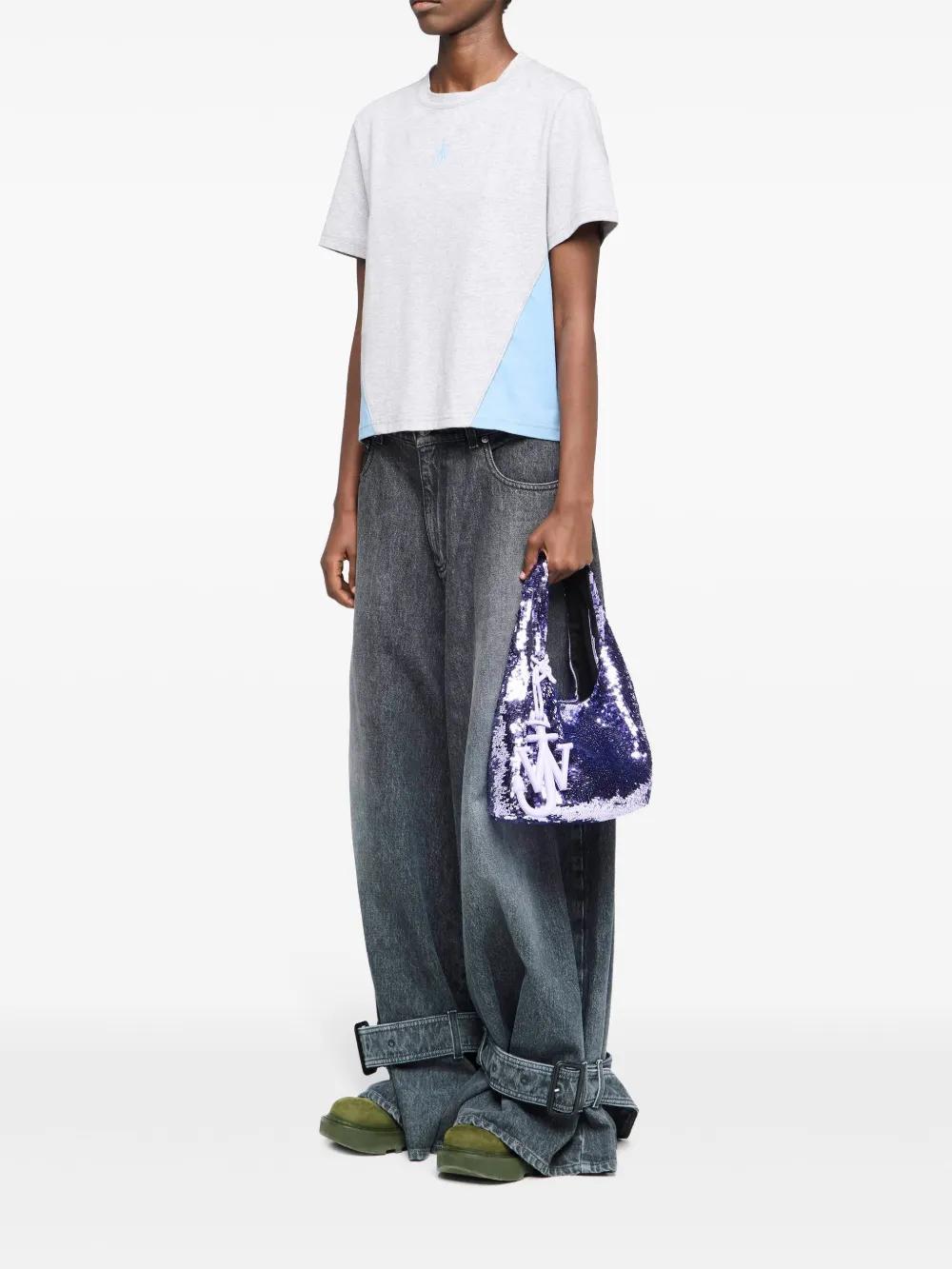 JW ANDERSON Panelled T-shirt In Gray Product Image