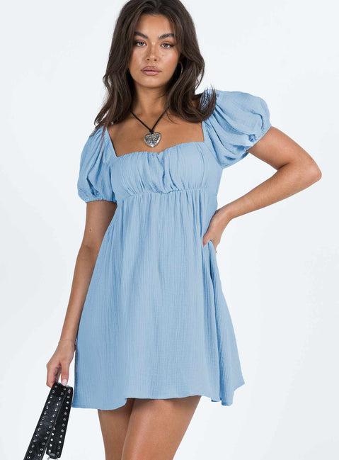 Lets Dance Mini Dress Blue Product Image