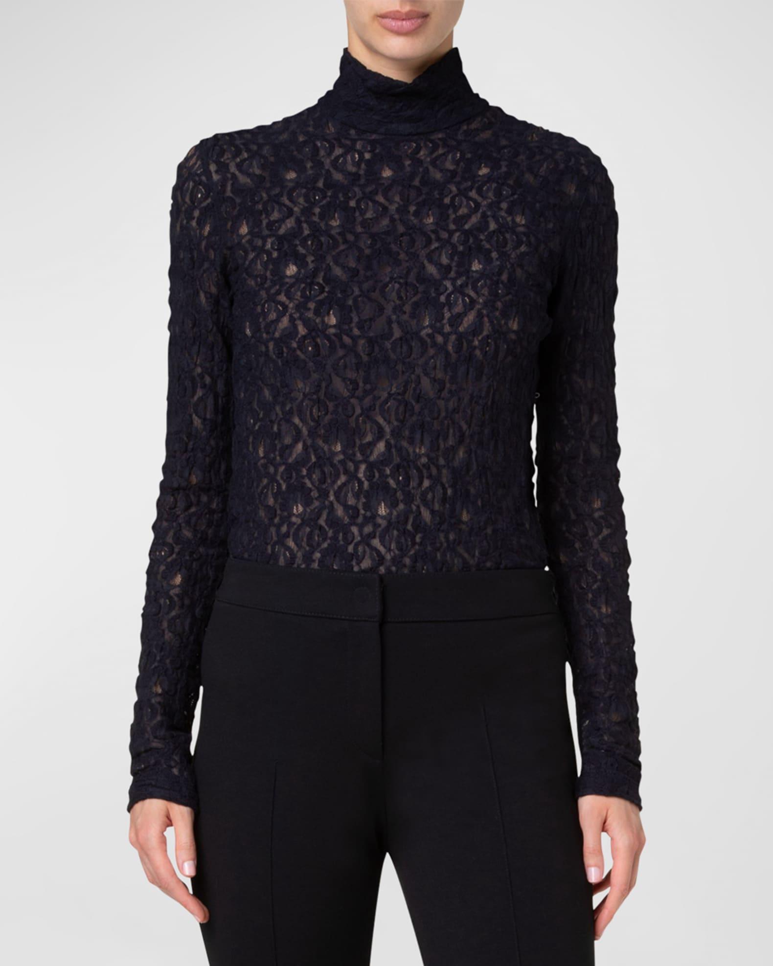Stretch Cotton Lace Top Product Image
