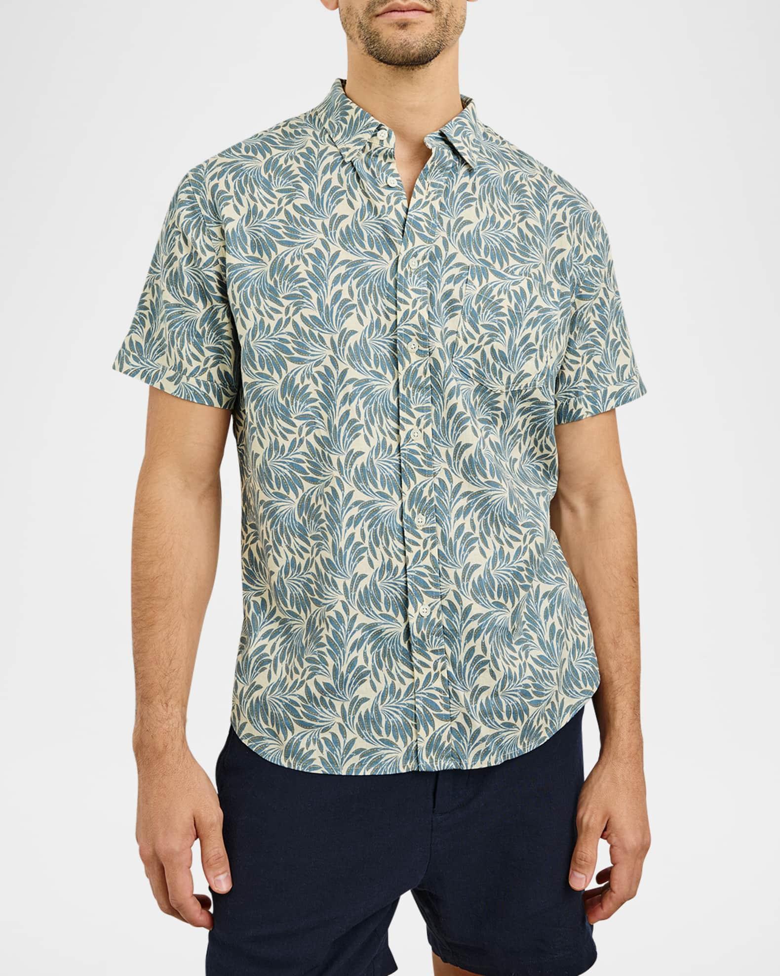 Men's Carson Banana Leaf Short-Sleeve Shirt  Product Image