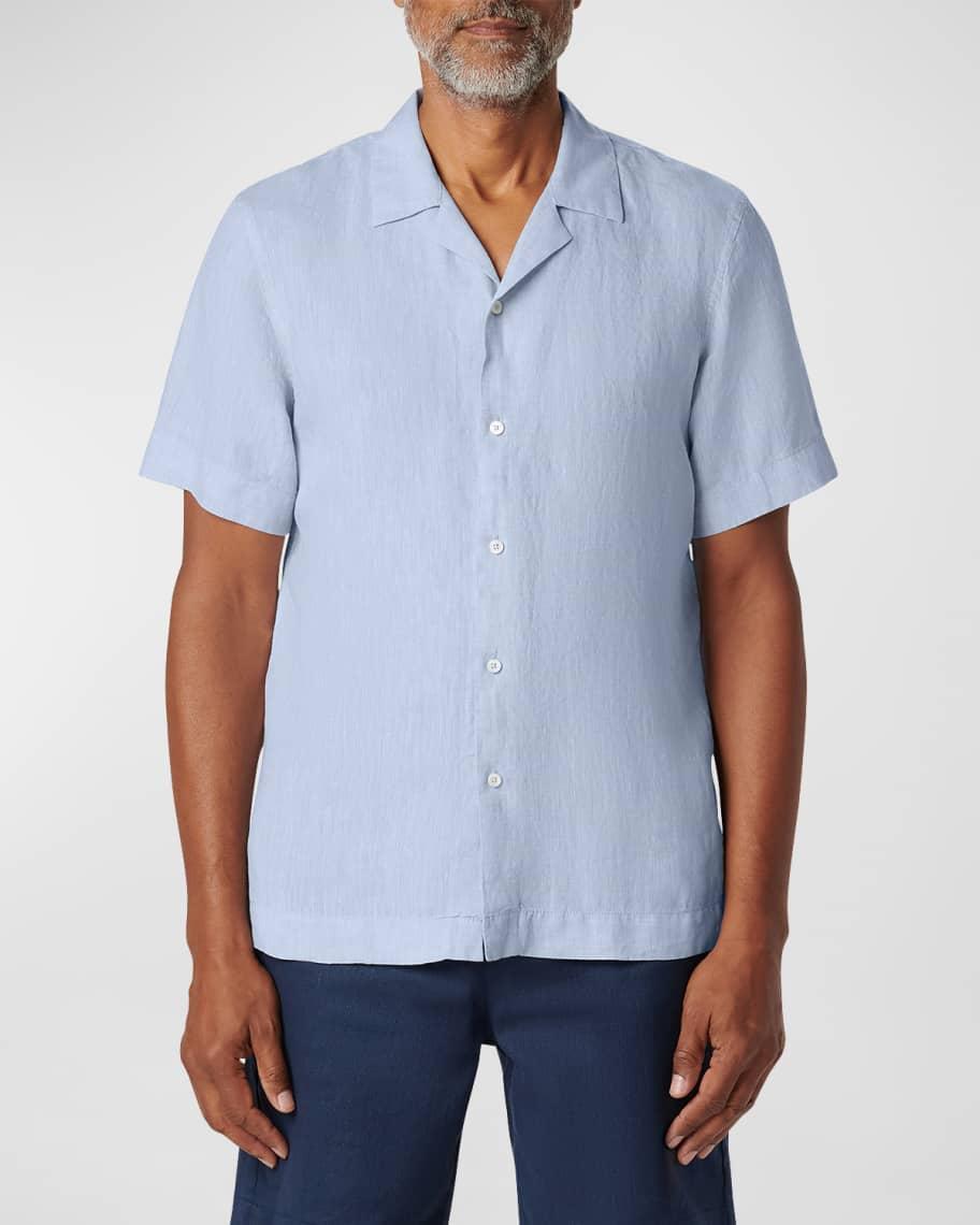 Mens Linen Camp Shirt Product Image