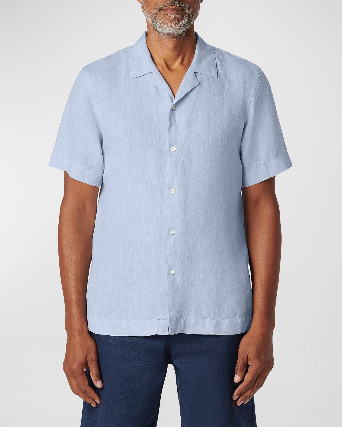 Mens Linen Camp Shirt Product Image