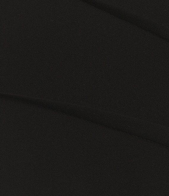 Calvin Klein Sideburst Boat Neck Sleeveless Ruched Pencil Dress Product Image