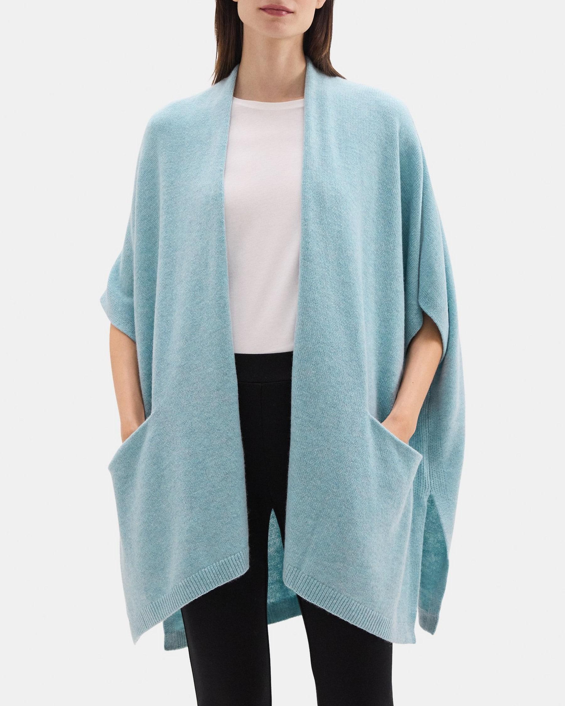 Knit Poncho in Wool-Cashmere Product Image