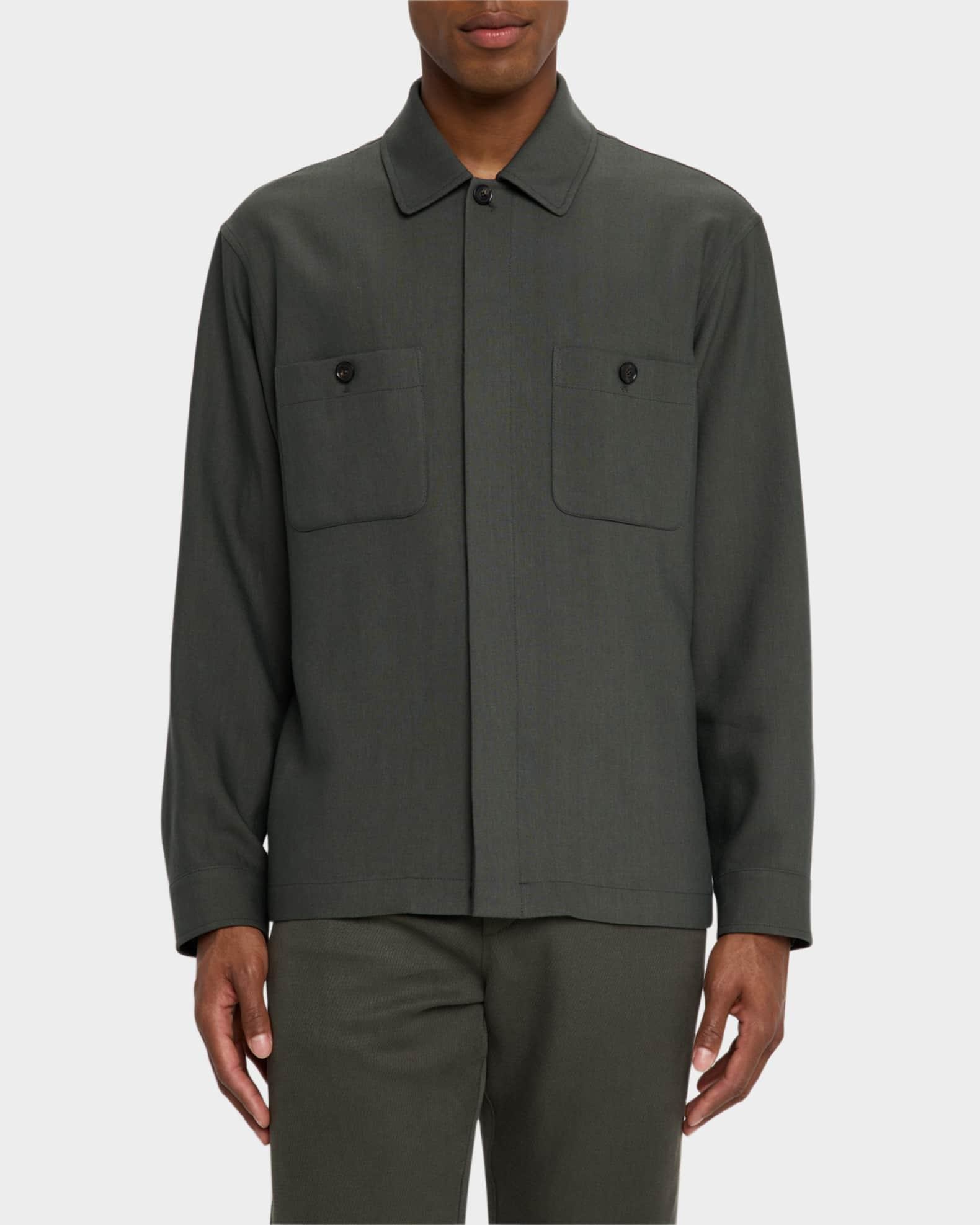 Men's Alfred Linen and Mohair Overshirt Product Image