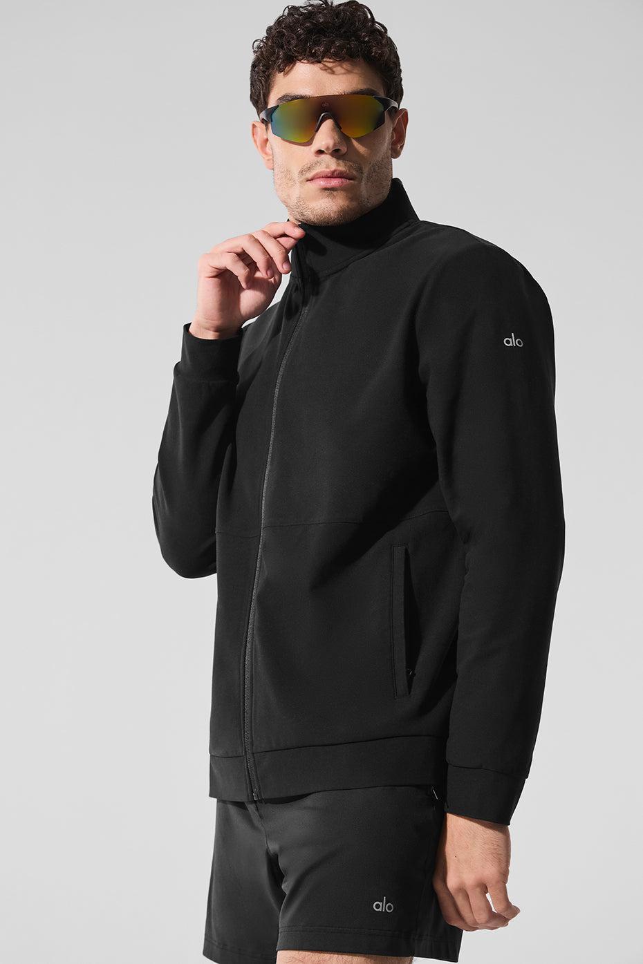 Conquer Max Mock Neck Full Zip - Black Product Image