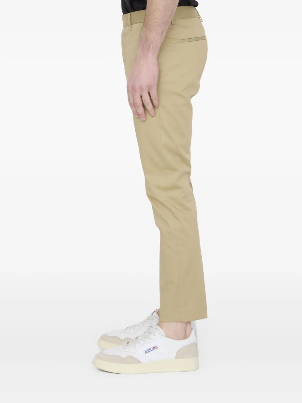 PT TORINO Cotton Trousers In Beige Product Image