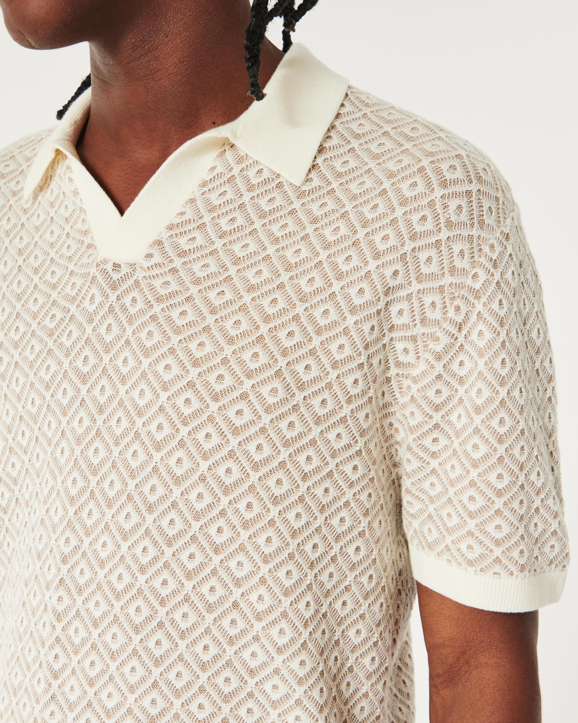 Pattern Sweater Polo Product Image