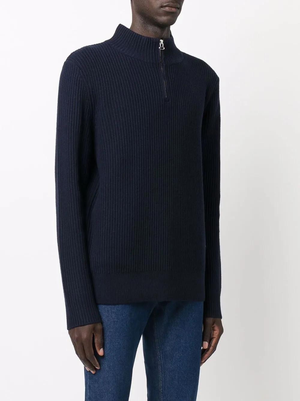 ribbed-knit wool jumper Product Image