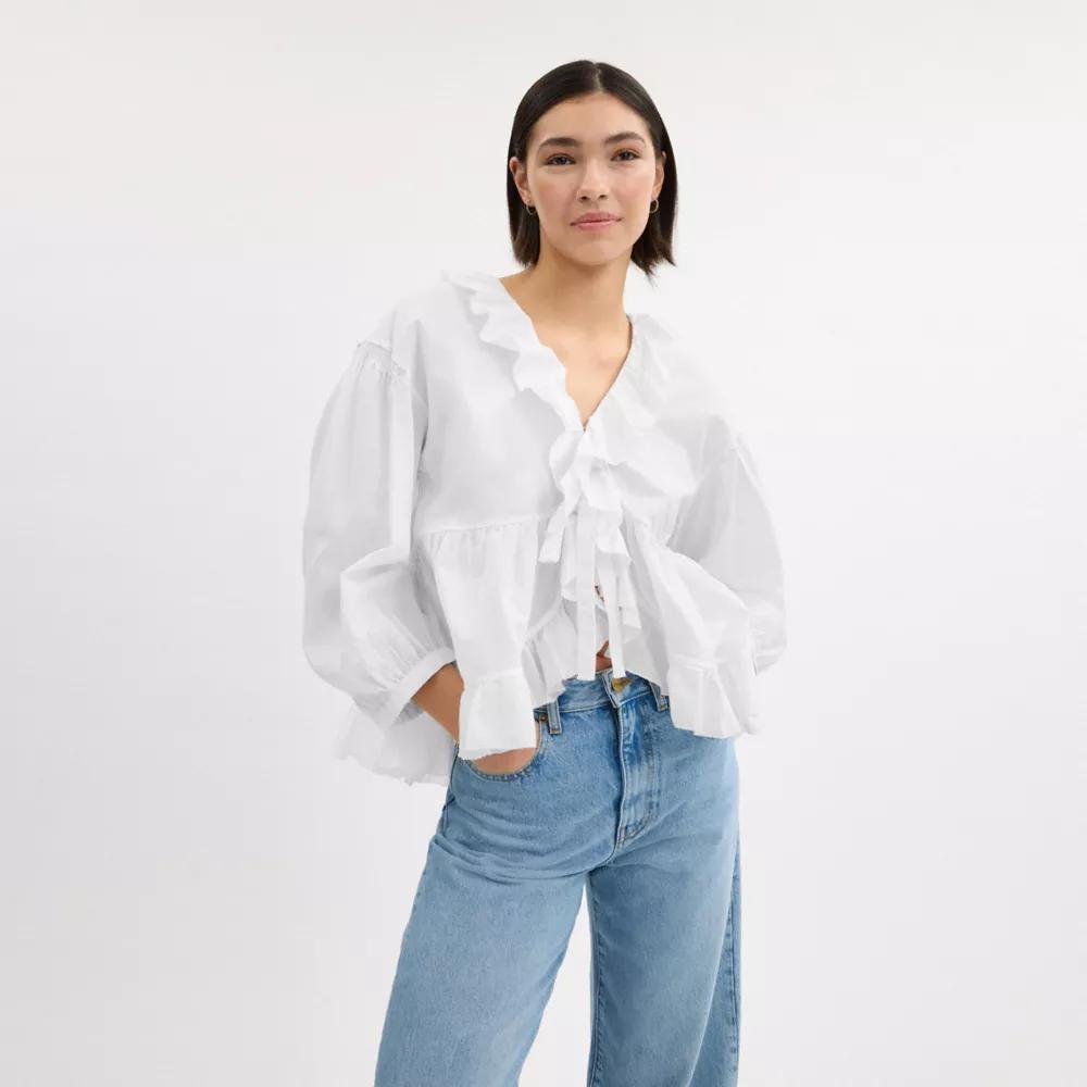 Ruffle Blouse Product Image