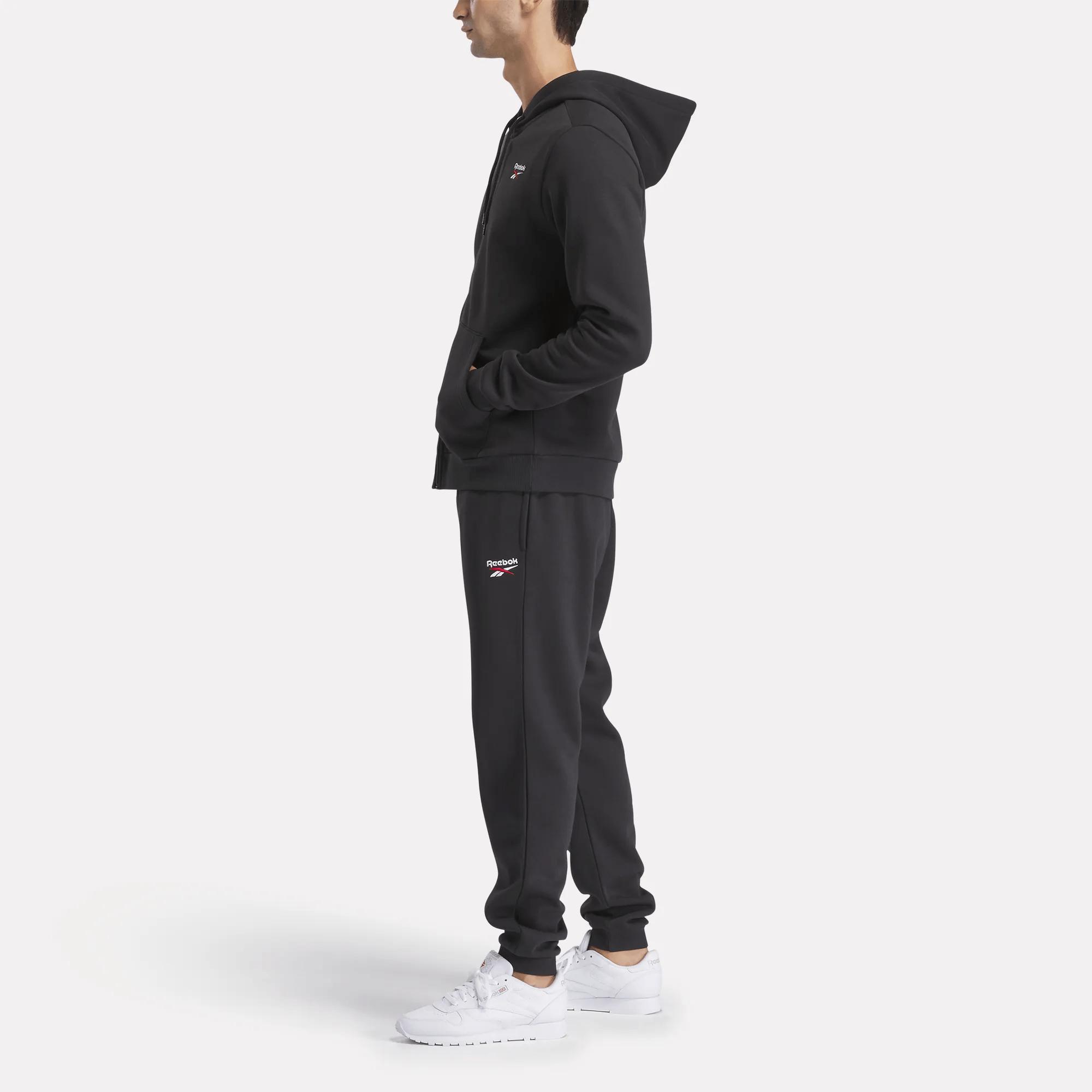 Men's Reebok Identity Small Logo Fleece Full-Zip Hoodie Male Product Image