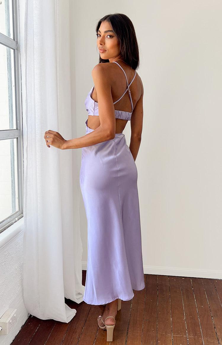 Taleah Lilac Cut Out Maxi Dress Product Image