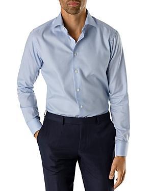 Mens Slim-Fit Micro Houndstooth Dress Shirt Product Image