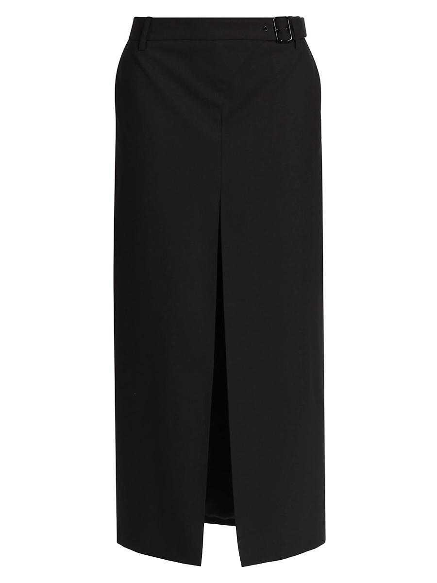 Womens Leonardo Belted Midi-Skirt Product Image