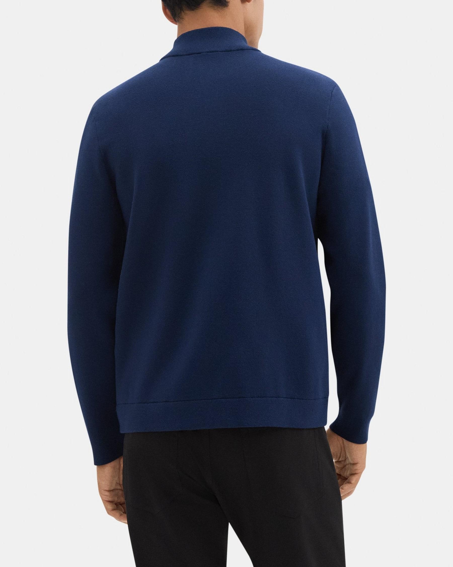 Zip Puffer Cardigan in Stretch Viscose Product Image