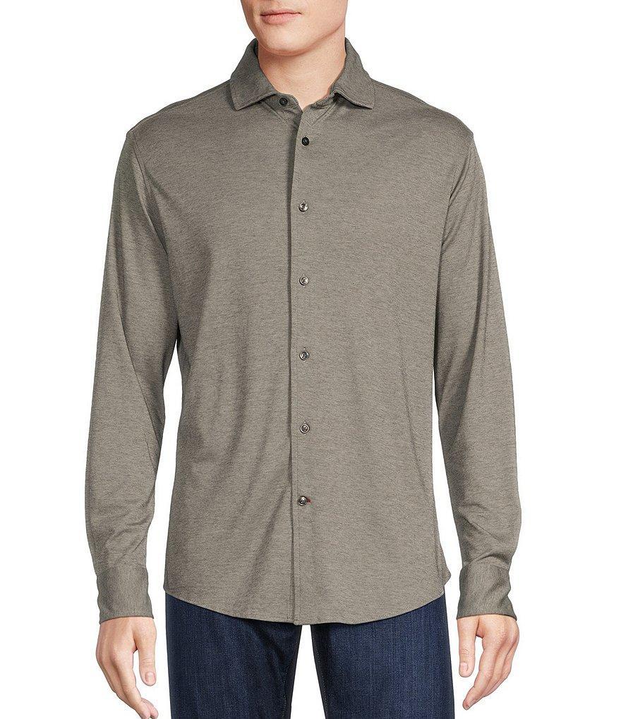 Cremieux Blue Label Chamonix Collection Long Sleeve Coat Front Supima Woven Shirt Product Image