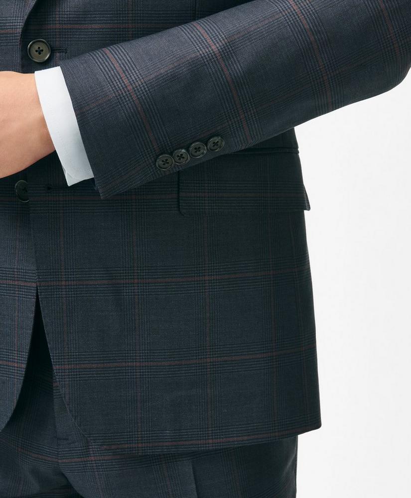 Brooks Brothers Explorer Collection Slim Fit Wool Checked Suit Jacket Product Image
